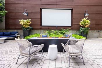 Fire pit gathering space